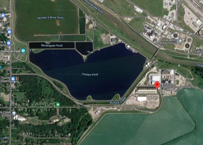 Midland Nuclear Power Plant (Cancelled) - 2022 Aerial (newer photo)